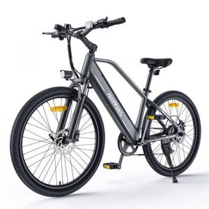 Hillmiles Miletrail 1 - Vélo Électrique 26" - Batterie Amovible 36v 13ah - Autonomie 100km - Frein À Disque Hydraulique - Shimano 7 Vitesses, Gris