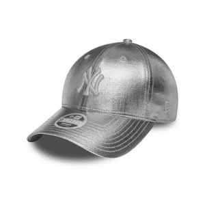 A New Era 9forty Women Ny Metallic Argent