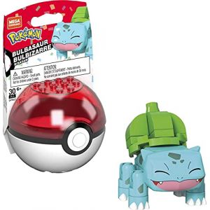 Mega Construx Pok&eacute;mon - GVK61 - Figurine &agrave; Construire 4 cm - Bulbizarre + Pok&eacute;ball