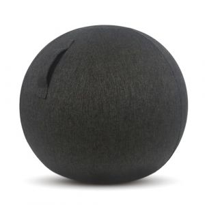 Kenoko Ergonomique Ballon Bureau Siège NAMI 65 cm | Idéal pour Bureau, Yoga et Grossesse | Revêtement Lavable | Boule Gonflable avec Pompe Incluse | Couleur: Noir
