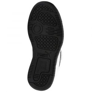 Puma Chaussure Basket Rebound Lay-Up Lo V pour enfant, Blanc/Noir/Rouge, Taille 31, Chaussures