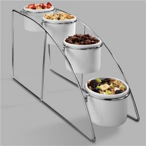 Pujadas Présentoir Buffet Inox pour 4 Cruches - Acier inoxydable x325mm