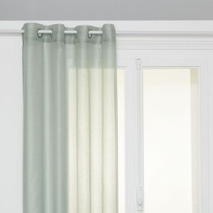 Atmosphera Voilage "Moly" tamisant 135 x 240 cm - Couleur: Céladon