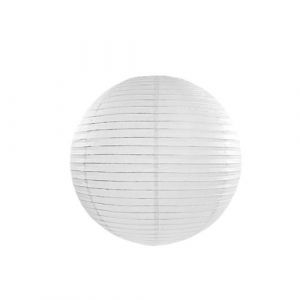 Lanterne boule japonaise papier de riz 25cm blanc - générique lap25-008