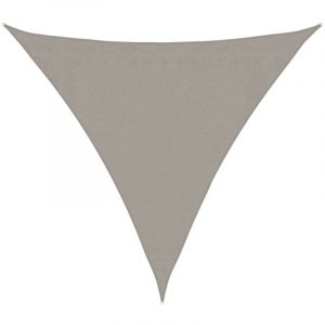 VidaXL Voile d'ombrage 160 g/m² triangulaire gris clair 3x3x3 m pehd