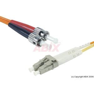 391050 - Câble jarretiere fibre optique ST vers LC multimode 50/125 3 m