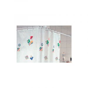 1 XCADRE DE RIDEAU POUR BAIN 80X160 BLANC
