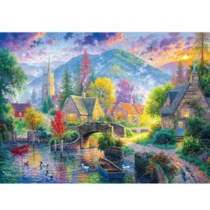 KS Games Puzzle 500 pièces : Village de montagne