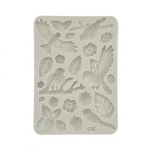 Stamperia Moule en Silicone A5, Oiseaux, Birds