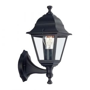 Papillon Lanterne de jardin support bas noir.