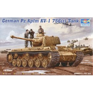 German Pz kpfm Kv 1 756(r) Tank 1:35e Tr peter