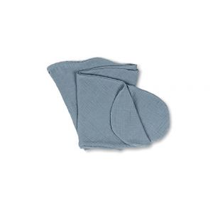 doomoo Basics – Housse Tetra Blue pour Coussin de Grossesse Comfy Big – Housse de Coussin d’Allaitement en Coton Bio – Nouveau Style Aux Couleurs Naturels pour Votre Compagnon de Maternité