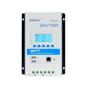 Epever Contrôleur de charge solaire/Contrôleur de charge Triron 2210N MPPT, 20 A, Détection automatique 12/24 V, max. Tension d'entrée PV 100 V