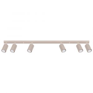 Plafonnier aluminium taupe H 16.5 cm