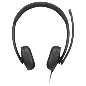 Image de Lenovo Casque VoIP Headset 5000 filaire USB-C pour bureau avec annulation du bruit noir