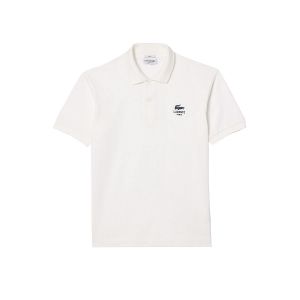 Lacoste Polo Classic Fit Signature Print L.12.12 manches courtes blanc pur - S