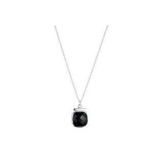 Image de Clio blue Pendentif + chaîne La Pompadour en argent 925, noir, 7.7g