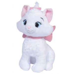 Image de Nicotoy Peluche Disney : Chat Blanc Marie 26 Cm - Doudou Licence Enfant - Aristochats