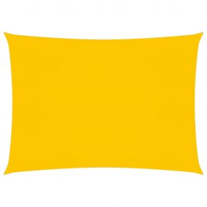VidaXL Voile de parasol Tissu Oxford rectangulaire 3x5 m Jaune