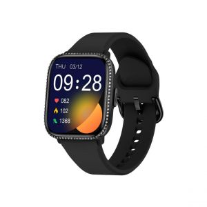 Smarty Montre connectée Mixte Lady - SW091A Bracelet Silicone Noir