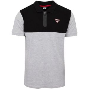 Georges Rech Polo Color Block Col Zipp&eacute; Avec Logo &Eacute;cusson Homme