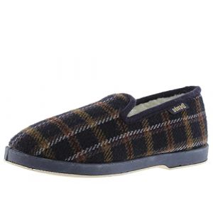 Victoria 200251-WOMEN WAMBA Languette Charentaise Textile Carreaux Espadrilles Femme Marino 38