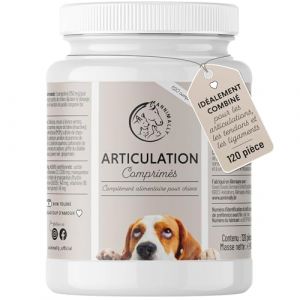Compl&eacute;ment Articulation pour Chien - Anti arthrose Chien Senior - avec glucosamine chondro&iuml;tine Chien - 120 comprim&eacute;s pour Articulation Chien et - Anti inflammatoire Chien