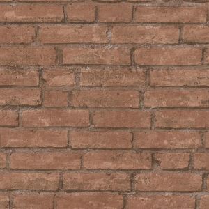 A.S. Creation Papier peint intissé 377471 Industrial - Papier peint brique & pierre Marron Orange/Terre cuite - 10,05 x 0,53 m