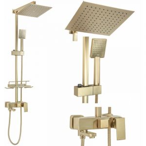 Réa Kit de douche jack brushed gold