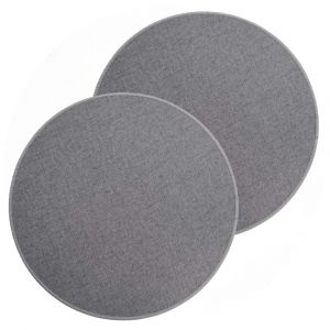 Lot de 2 sets de table tissés antidérapants Gris