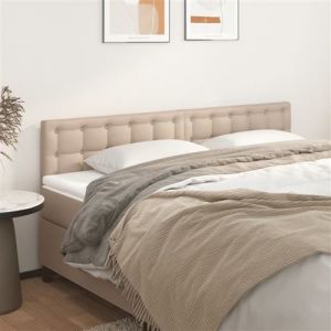 VidaXL Hoofdborden 2 st 80x5x78/88 cm kunstleer cappuccinokleurig346489