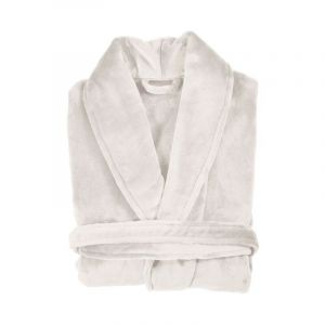 Vent du Sud Peignoir Col chà¢le Velours polyester 300 g/m² Doris cru