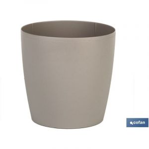 Pot de fleurs rond en polypropylène Spécial pour les plantes et les fleurs Parfait pour placer en extérieur ou en intérieur