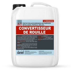 Convertisseur de rouille et inhibiteur de corrosion, traitement anti-rouille PROCOM ffffff 1 litre