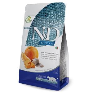 FARMINA - N&D Océan Hareng, Potiron et Orange chat (Poids: 300 g)