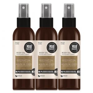 Hello Nature Olio per la pelle con olio di cocco per la cura del corpo