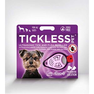 Image de Tickless Pet Répulsif Anti tiques et Anti puces à ultrasons Rose