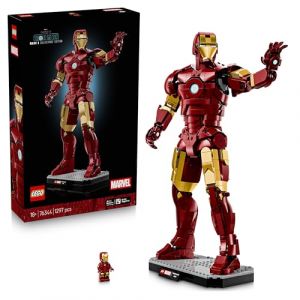 Lego ǀ Marvel Iron Man Mark 3 Édition Collector - Figurine - Maquette Avengers pour Adulte - Décoration Intérieure - Minifigurine & Réacteur Arc - Cadeau à Collectionner pour Fans 76344