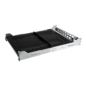 StarTech.com UNISLDSHF19M - Étagère coulissante ventilée 2U avec bras de gestion de câbles profondeur ajustable 56,7kg