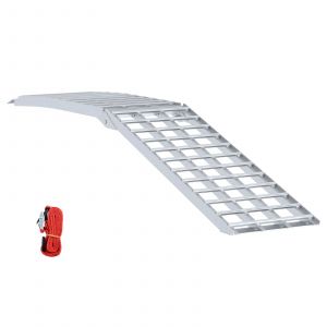 VidaXL Ramp de Chargement Argent&eacute; 230 x 44 x 13 cm Aluminium