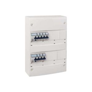 Gewiss Tableau pr&eacute;-&eacute;quip&eacute;-3 rang&eacute;es 10 disjoncteurs 3 interrupteur diff &agrave; vis R&eacute;f. FR60372