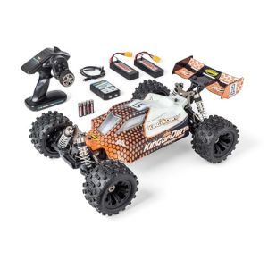 Carson 500409094 1:8 King of Dirt 2.0 100% RTR Orange - RC Buggy, Voiture radiocommand&eacute;e, Offroad, de Haute qualit&eacute;, v&eacute;hicule RC, Voiture RC 75 km/h, RC Mod&eacute;lisme