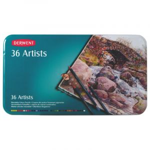 Derwent Assortiment de crayons de couleurs Artists - 36 crayons