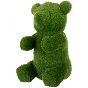 Image de Decorative Figure polypropylene Astro-turf Bear 22 x 26 x 35 cm