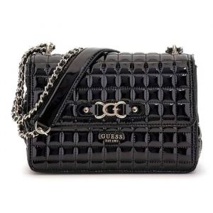 GUESS Sac à épaule bandoulière noir pour femme - Nadira Convertible Crossbody Flap 326262
