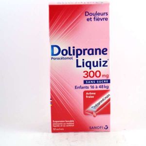 Sanofi Doliprane Liquiz 300 mg - 12 suspensions buvables