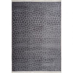 Allotapis Tapis contemporain avec franges lavable en machine Greensboro 80x140