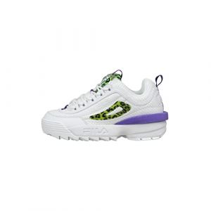 FILA Femme Disruptor WMN Basket, Blanc/Violet électrique, 40 EU
