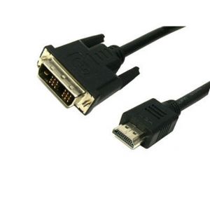 MediaRange MRCS118 - 2 m - HDMI - DVI - Or - Noir - Mâle/Mâle (MRCS118)