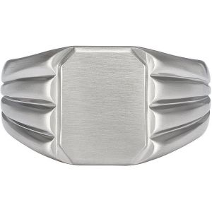 Fossil Bague pour hommes JF04467040 Acier inoxydable